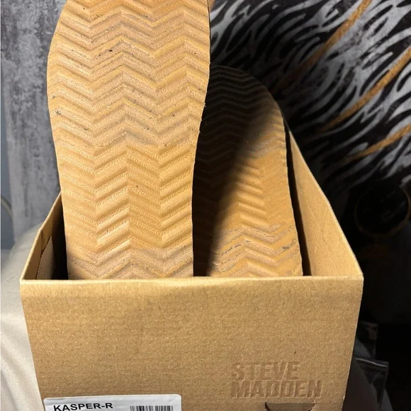 Steve Madden Gold Embellished Slide Sandals - Picture 4 of 5